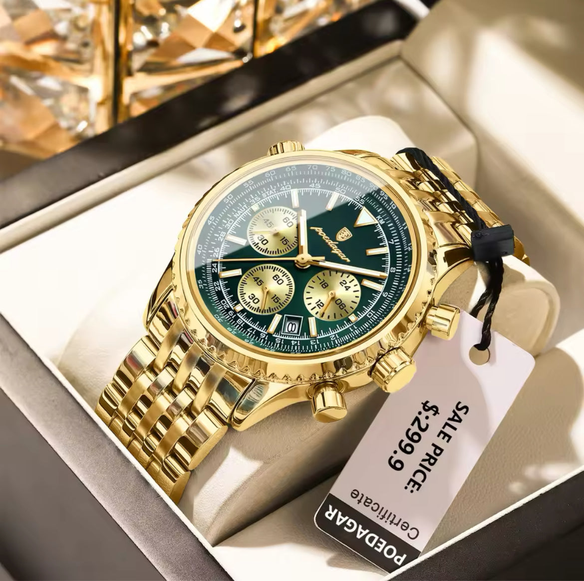 POEDAGAR Luxury Military Watch for Men